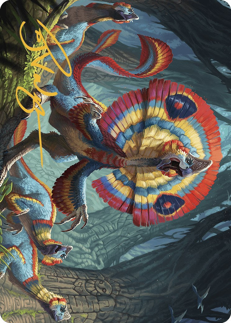 Sunfrill Imitator Art Card (Gold-Stamped Signature) [The Lost Caverns of Ixalan Art Series] MTG Single Magic: The Gathering    | Red Claw Gaming