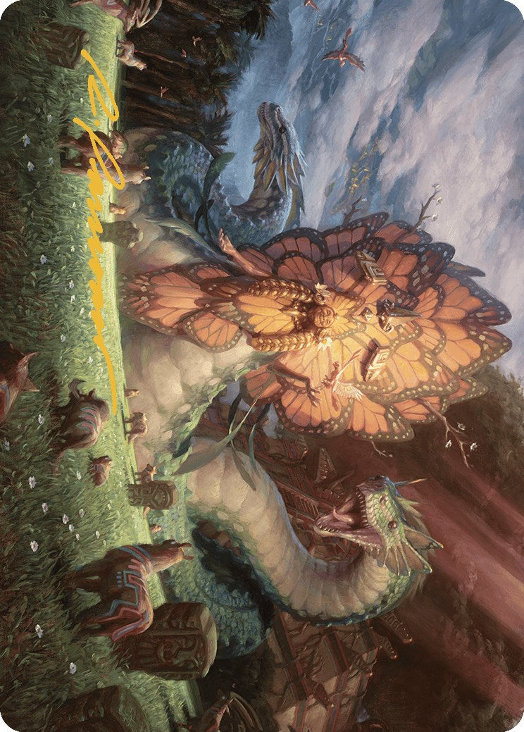 Ojer Kaslem, Deepest Growth Art Card (30/81) (Gold-Stamped Signature) [The Lost Caverns of Ixalan Art Series] MTG Single Magic: The Gathering    | Red Claw Gaming