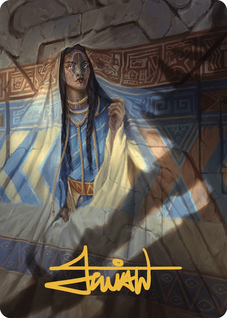 Whispersilk Cloak Art Card (Gold-Stamped Signature) [The Lost Caverns of Ixalan Art Series] MTG Single Magic: The Gathering    | Red Claw Gaming