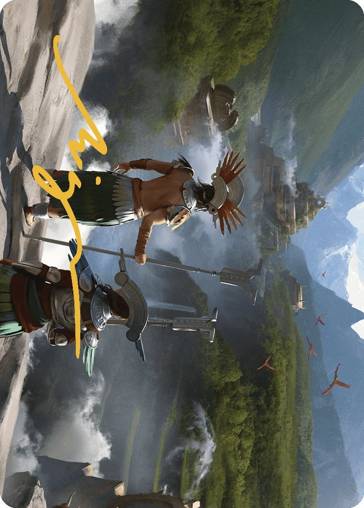 Glimpse the Core Art Card (Gold-Stamped Signature) [The Lost Caverns of Ixalan Art Series] MTG Single Magic: The Gathering    | Red Claw Gaming