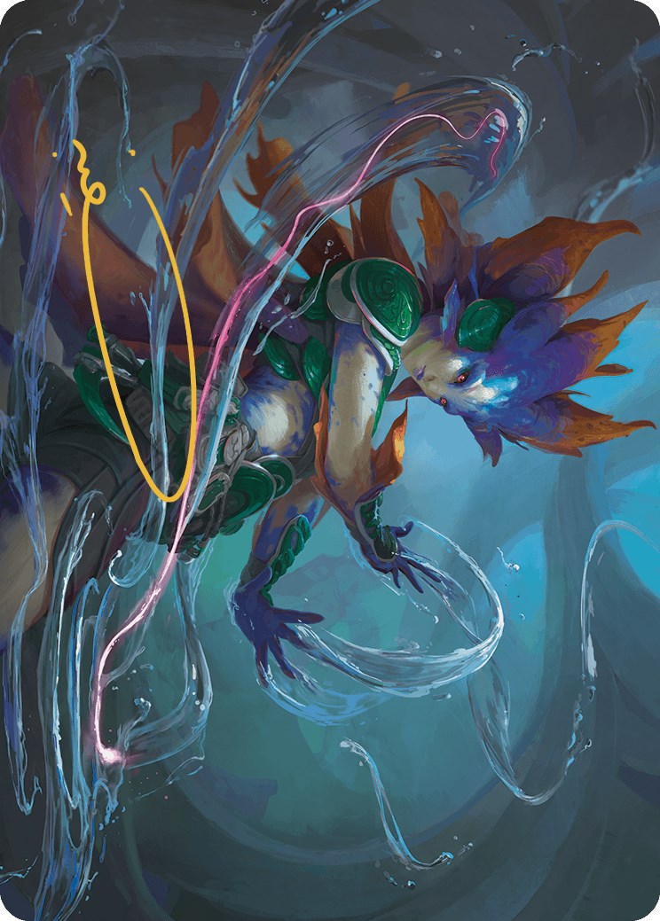 Nicanzil, Current Conductor Art Card (Gold-Stamped Signature) [The Lost Caverns of Ixalan Art Series] MTG Single Magic: The Gathering    | Red Claw Gaming