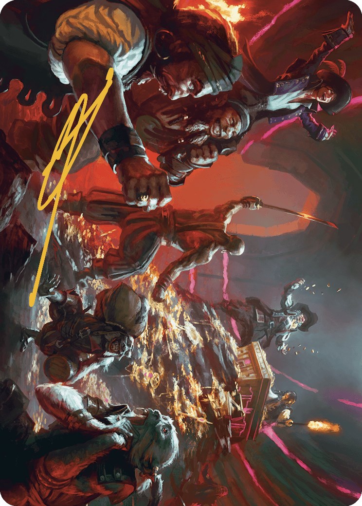 Hit the Mother Lode Art Card (Gold-Stamped Signature) [The Lost Caverns of Ixalan Art Series] MTG Single Magic: The Gathering    | Red Claw Gaming