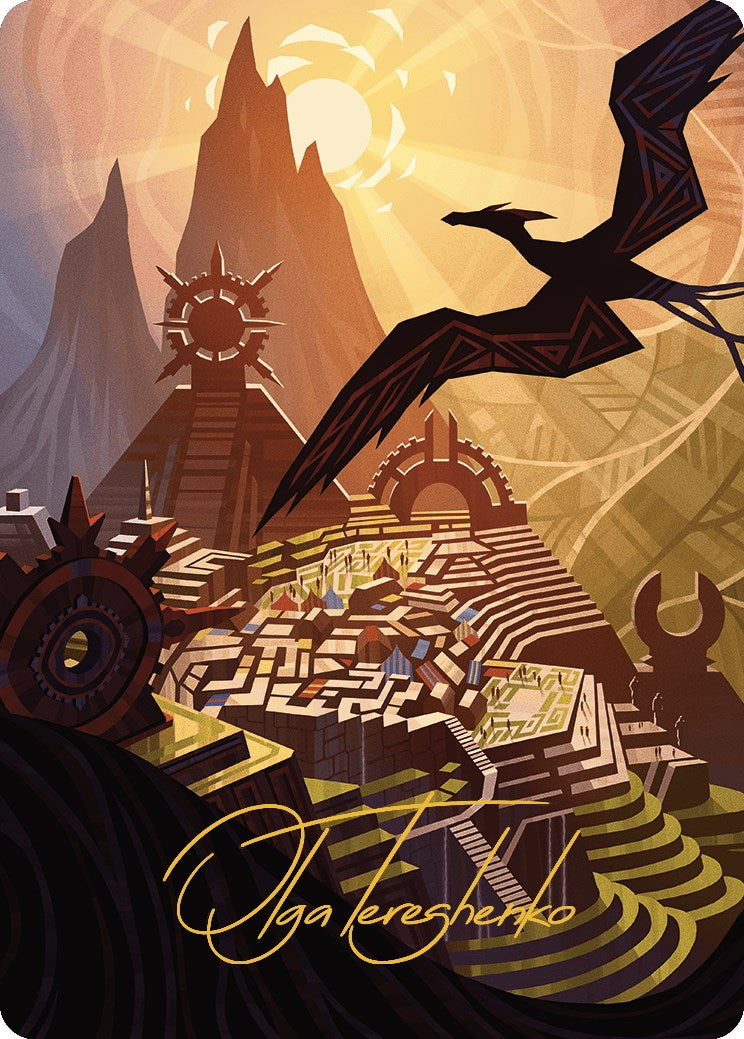 Plains Art Card (Gold-Stamped Signature) [The Lost Caverns of Ixalan Art Series] MTG Single Magic: The Gathering    | Red Claw Gaming