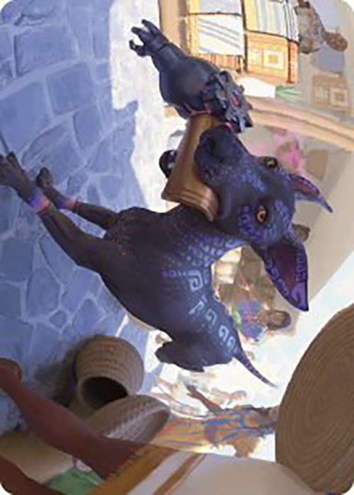 Mischievous Pup Art Card [The Lost Caverns of Ixalan Art Series] MTG Single Magic: The Gathering    | Red Claw Gaming