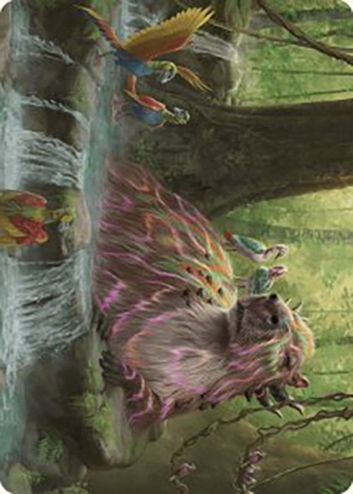 Basking Capybara Art Card [The Lost Caverns of Ixalan Art Series] MTG Single Magic: The Gathering    | Red Claw Gaming