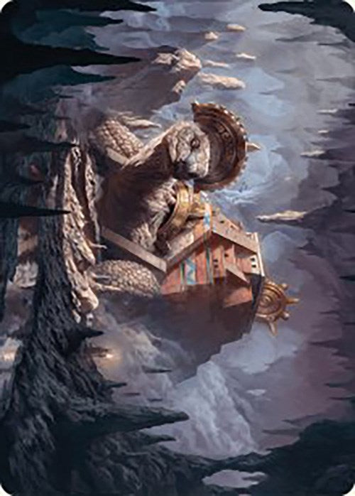 Bedrock Tortoise Art Card [The Lost Caverns of Ixalan Art Series] MTG Single Magic: The Gathering    | Red Claw Gaming