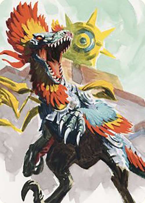 Pantlaza, Sun-Favored Art Card [The Lost Caverns of Ixalan Art Series] MTG Single Magic: The Gathering    | Red Claw Gaming