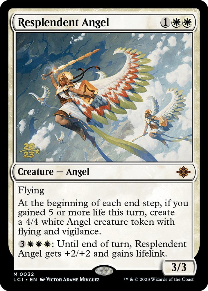Resplendent Angel (LCI) [The Lost Caverns of Ixalan Prerelease Cards] MTG Single Magic: The Gathering    | Red Claw Gaming