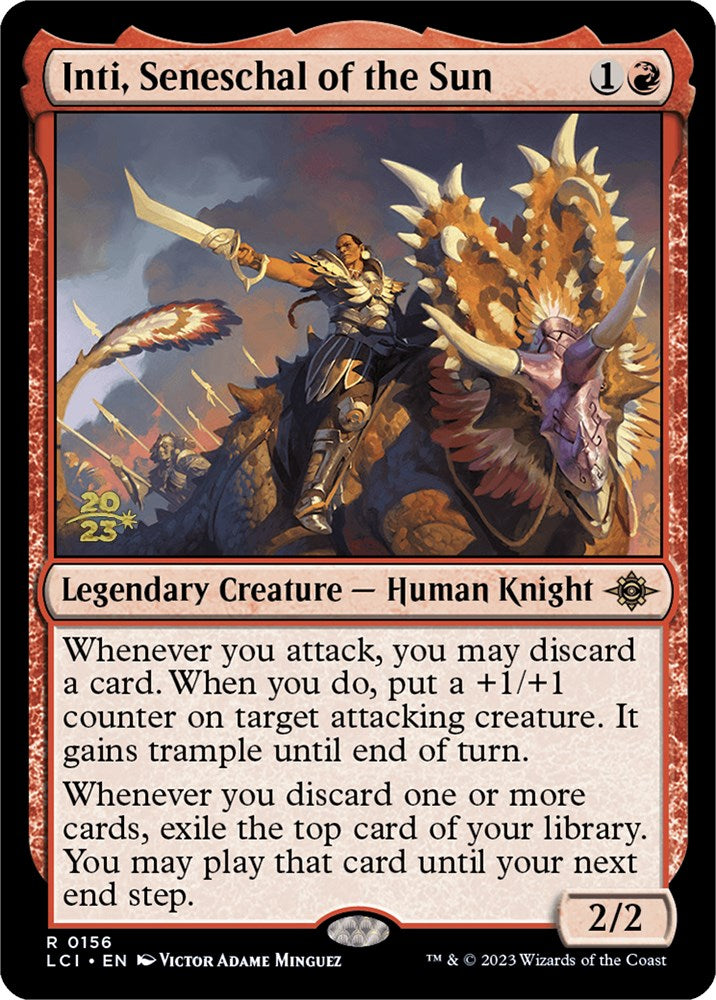 Inti, Seneschal of the Sun [The Lost Caverns of Ixalan Prerelease Cards] MTG Single Magic: The Gathering    | Red Claw Gaming