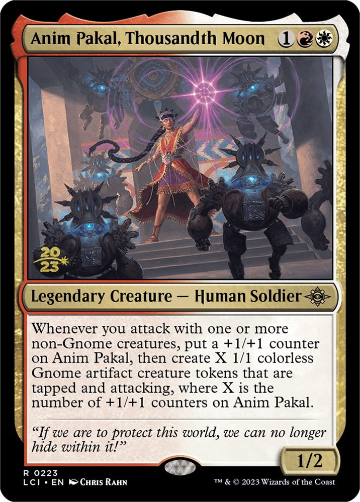 Anim Pakal, Thousandth Moon [The Lost Caverns of Ixalan Prerelease Cards] MTG Single Magic: The Gathering    | Red Claw Gaming