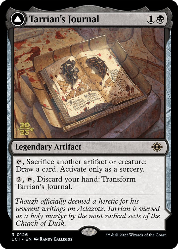 Tarrian's Journal // The Tomb of Aclazotz [The Lost Caverns of Ixalan Prerelease Cards] MTG Single Magic: The Gathering    | Red Claw Gaming