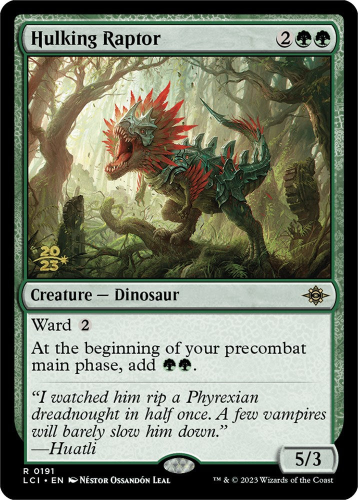 Hulking Raptor [The Lost Caverns of Ixalan Prerelease Cards] MTG Single Magic: The Gathering    | Red Claw Gaming