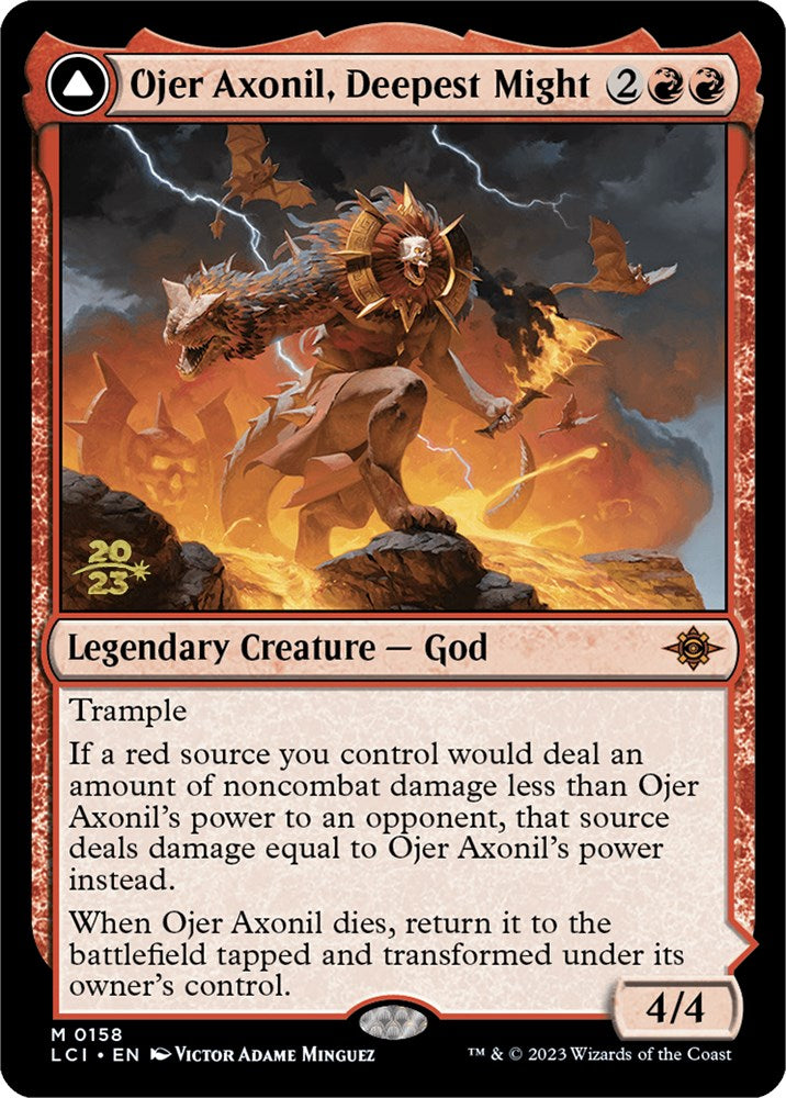 Ojer Axonil, Deepest Might [The Lost Caverns of Ixalan Prerelease Cards] MTG Single Magic: The Gathering    | Red Claw Gaming