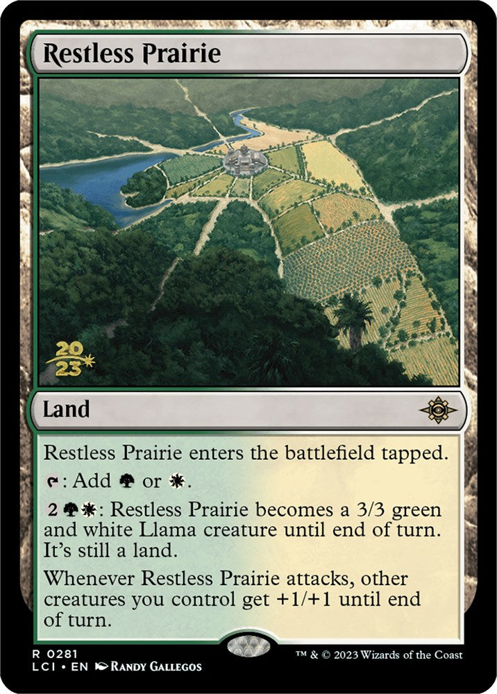 Restless Prairie [The Lost Caverns of Ixalan Prerelease Cards] MTG Single Magic: The Gathering    | Red Claw Gaming