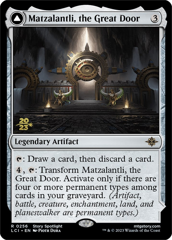Matzalantli, the Great Door // The Core [The Lost Caverns of Ixalan Prerelease Cards] MTG Single Magic: The Gathering    | Red Claw Gaming