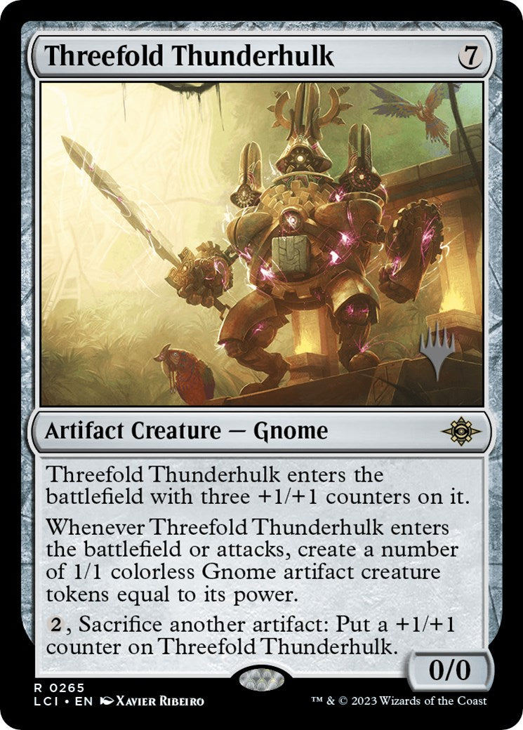 Threefold Thunderhulk (Promo Pack) [The Lost Caverns of Ixalan Promos] MTG Single Magic: The Gathering | Red Claw Gaming