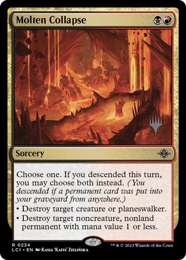 Molten Collapse (Promo Pack) [The Lost Caverns of Ixalan Promos] MTG Single Magic: The Gathering | Red Claw Gaming