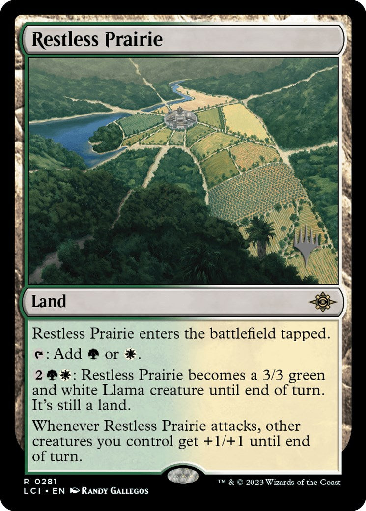 Restless Prairie (Promo Pack) [The Lost Caverns of Ixalan Promos] MTG Single Magic: The Gathering | Red Claw Gaming