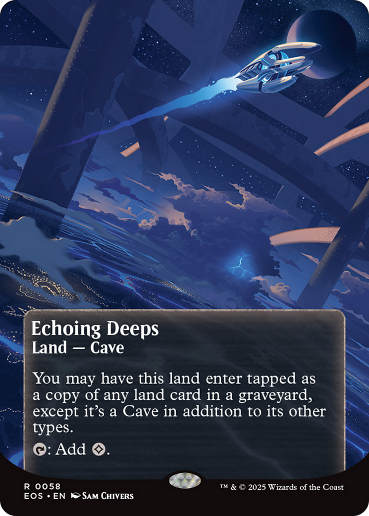 Echoing Deeps (0058) (Borderless) [Edge of Eternities: Stellar Sights] MTG Single Magic: The Gathering | Red Claw Gaming