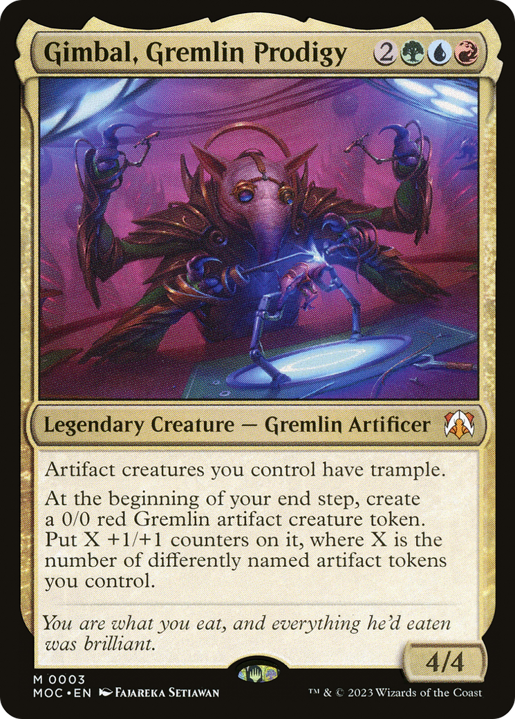Gimbal, Gremlin Prodigy [March of the Machine Commander] MTG Single Magic: The Gathering | Red Claw Gaming