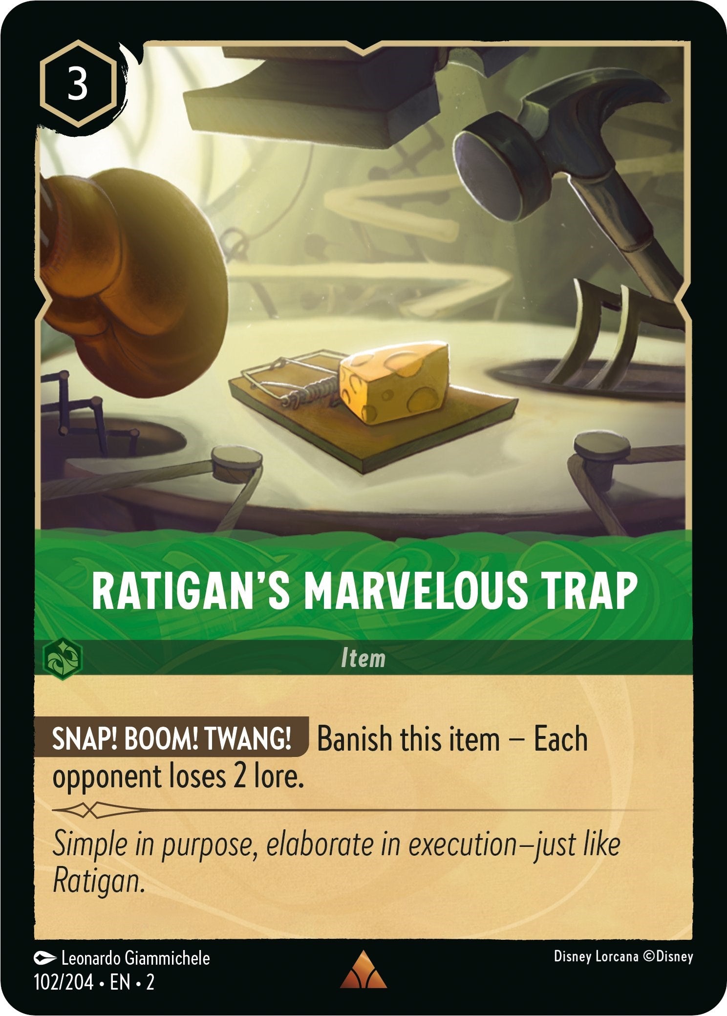 Ratigan's Marvelous Trap (102/204) [Rise of the Floodborn] Lorcana Single Disney | Red Claw Gaming