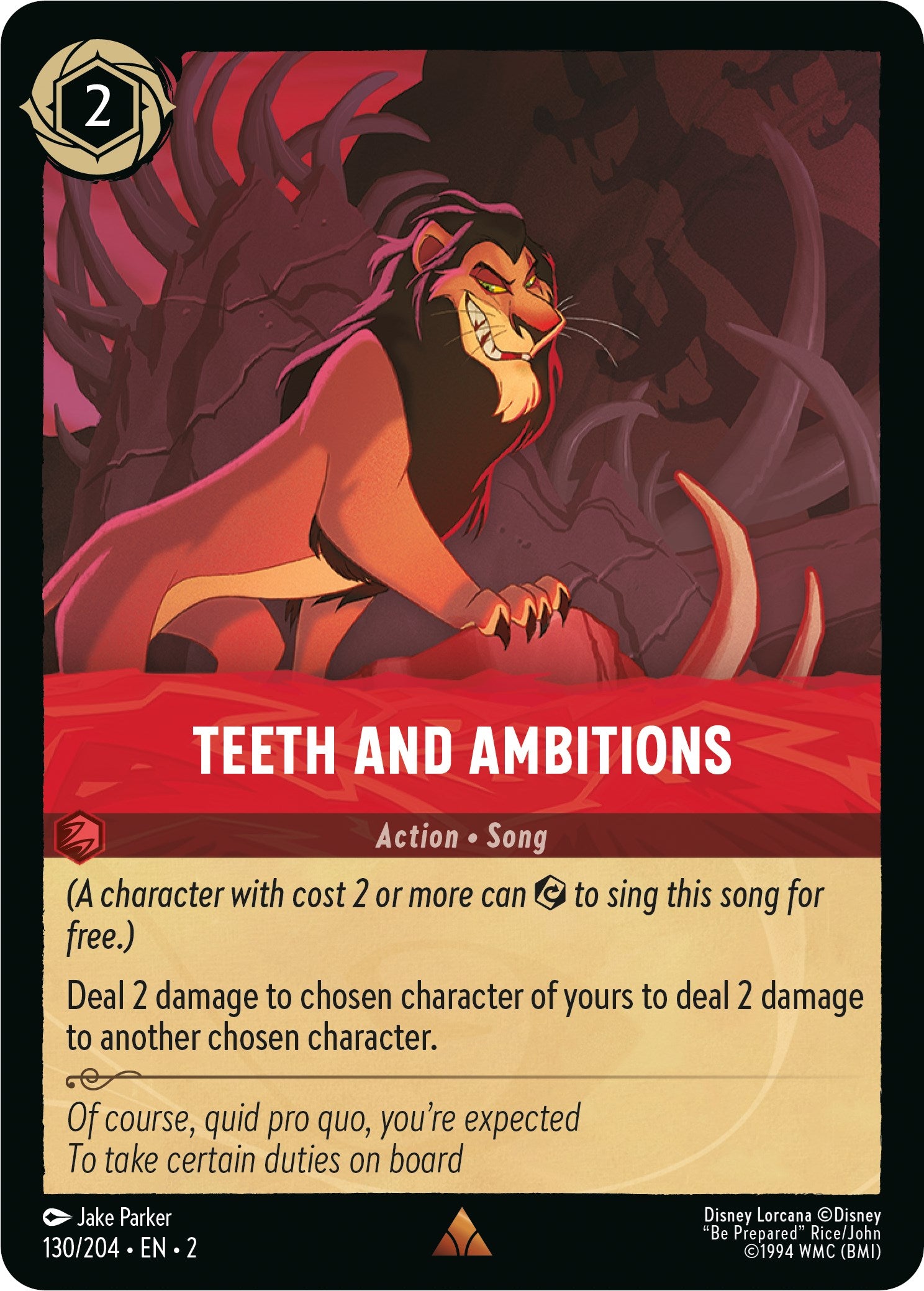 Teeth and Ambitions (130/204) [Rise of the Floodborn] Lorcana Single Disney | Red Claw Gaming