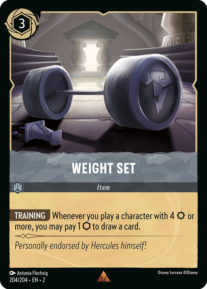 Weight Set (204/204) [Rise of the Floodborn] Lorcana Single Disney | Red Claw Gaming