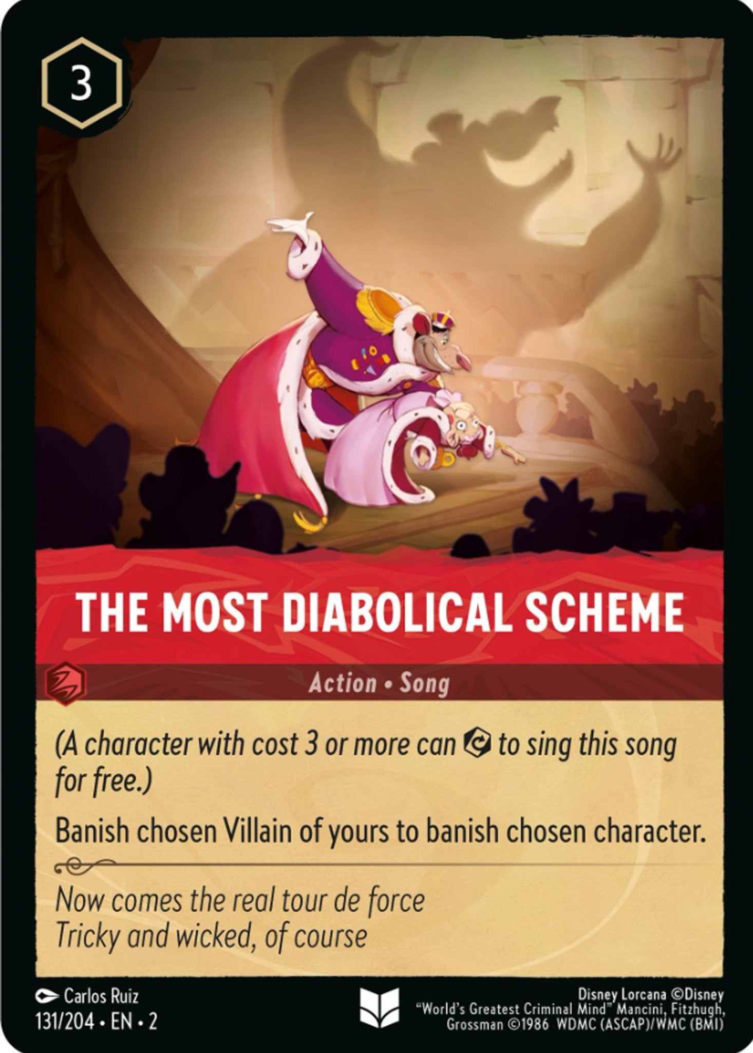 The Most Diabolical Scheme (131/204) [Rise of the Floodborn] Lorcana Single Disney | Red Claw Gaming