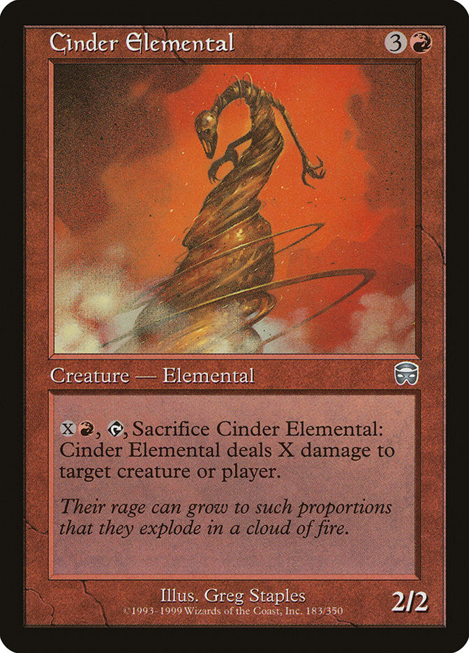 Cinder Elemental [Mercadian Masques] MTG Single Magic: The Gathering | Red Claw Gaming