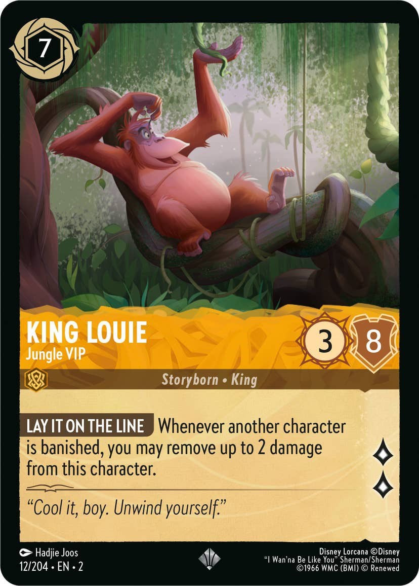 King Louie - Jungle VIP (12/204) [Rise of the Floodborn] Lorcana Single Disney | Red Claw Gaming