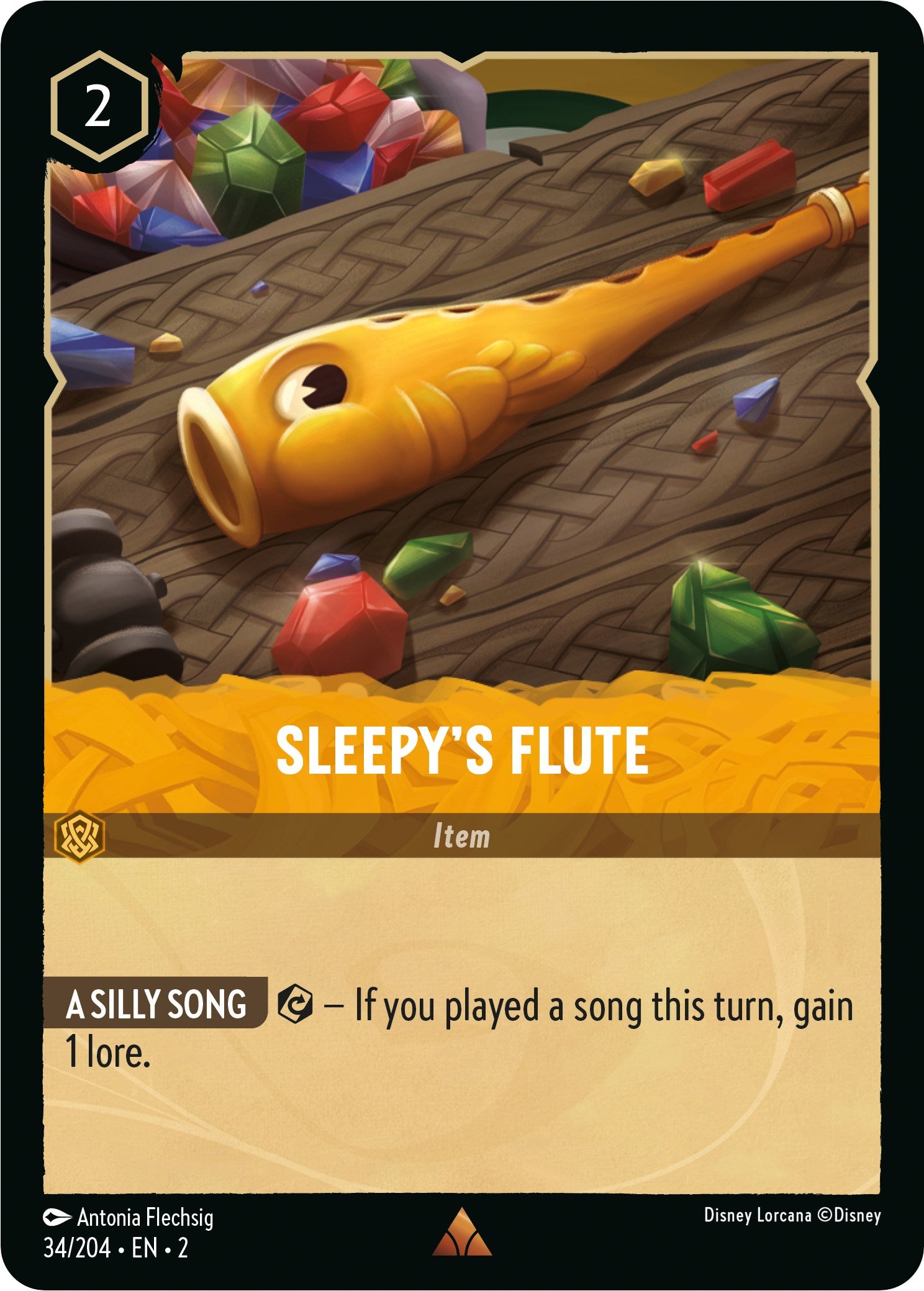 Sleepy's Flute (34/204) [Rise of the Floodborn] Lorcana Single Disney | Red Claw Gaming
