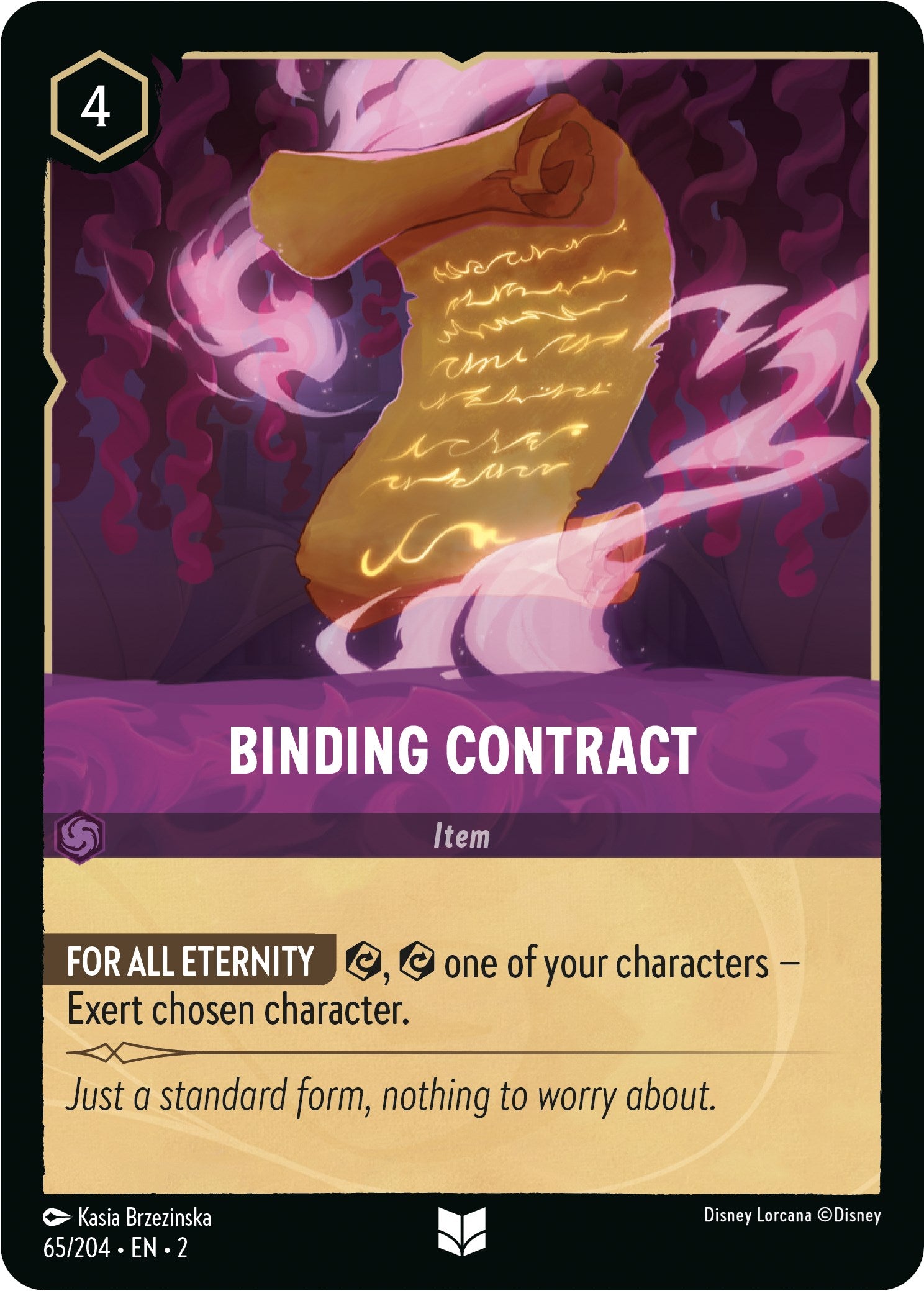 Binding Contract (65/204) [Rise of the Floodborn] Lorcana Single Disney | Red Claw Gaming