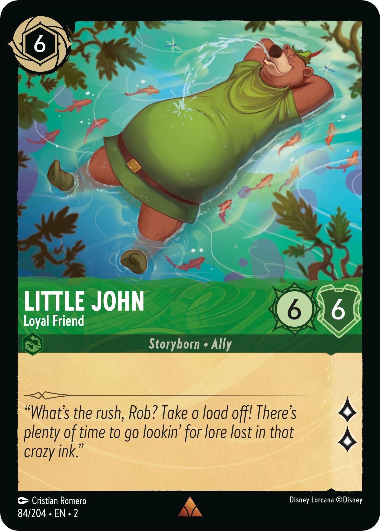 Little John - Loyal Friend (84/204) [Rise of the Floodborn] Lorcana Single Disney | Red Claw Gaming