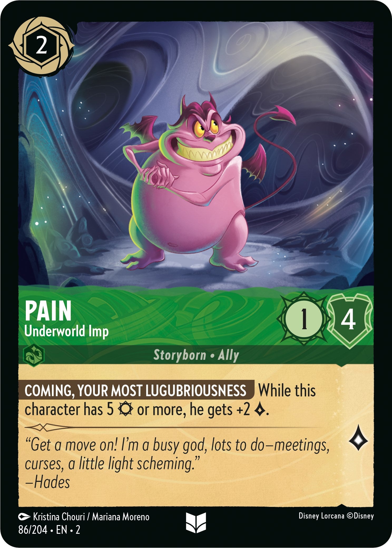 Pain - Underworld Imp (86/204) [Rise of the Floodborn] Lorcana Single Disney | Red Claw Gaming