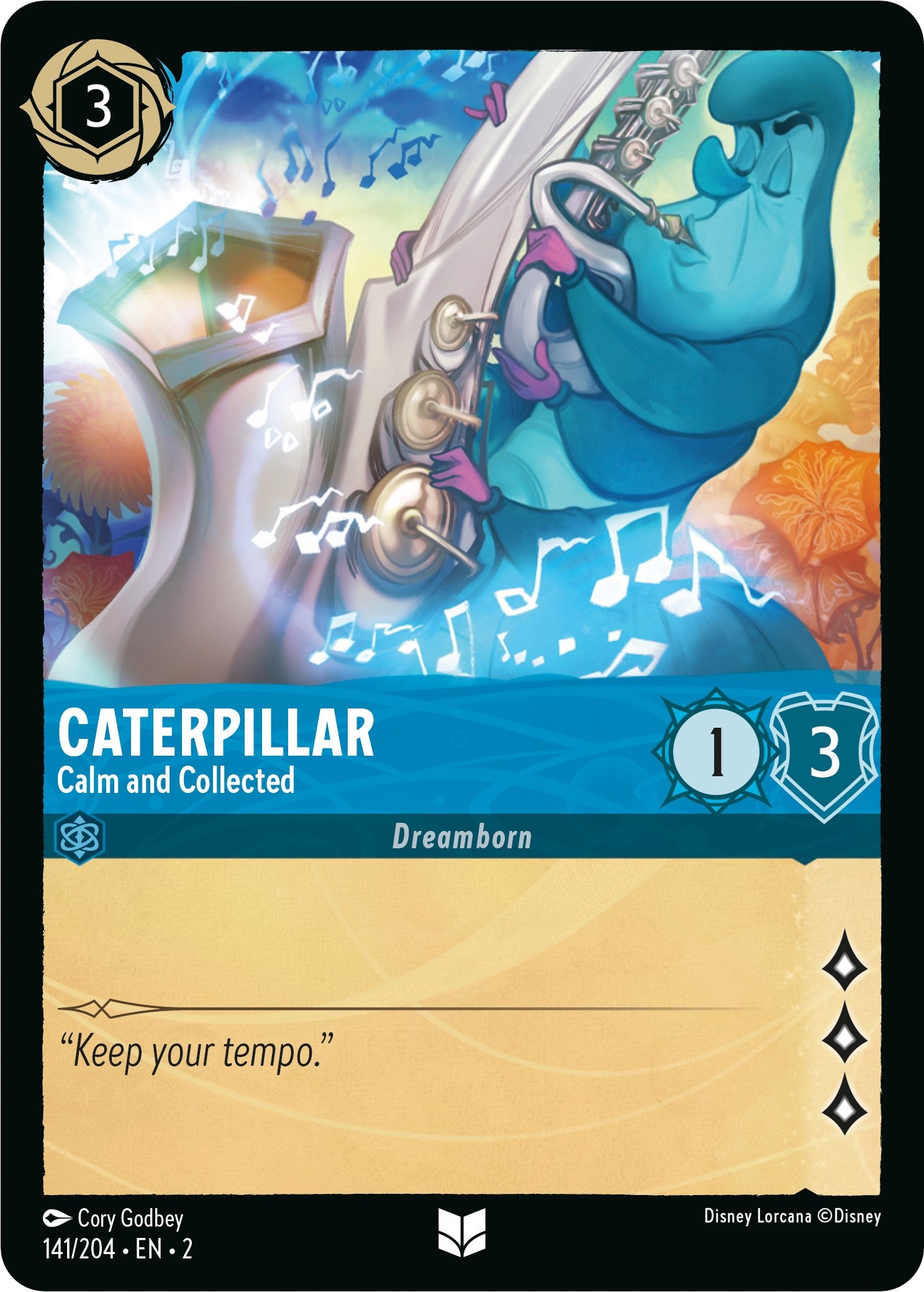 Caterpillar - Calm and Collected (141/204) [Rise of the Floodborn] Lorcana Single Disney | Red Claw Gaming