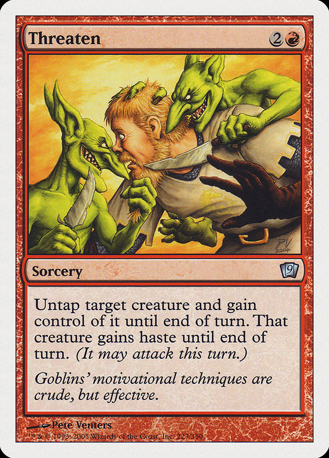 Threaten [Ninth Edition] MTG Single Magic: The Gathering | Red Claw Gaming