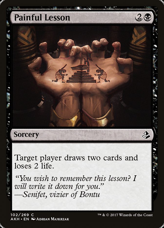Painful Lesson [Amonkhet] MTG Single Magic: The Gathering | Red Claw Gaming