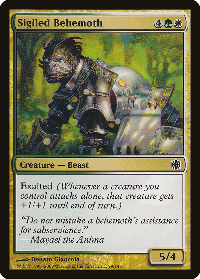 Sigiled Behemoth [Alara Reborn] MTG Single Magic: The Gathering | Red Claw Gaming