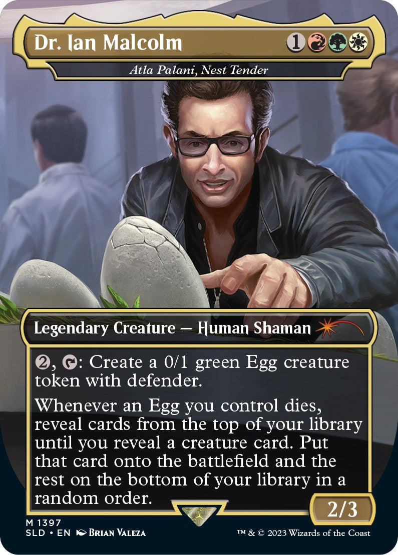 Dr. Ian Malcolm - Atla Palani, Nest Tender [Secret Lair Drop Series] MTG Single Magic: The Gathering | Red Claw Gaming