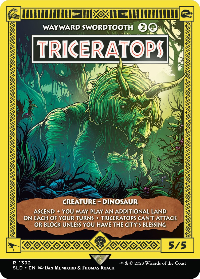 Triceratops - Wayward Swordtooth [Secret Lair Drop Series] MTG Single Magic: The Gathering | Red Claw Gaming