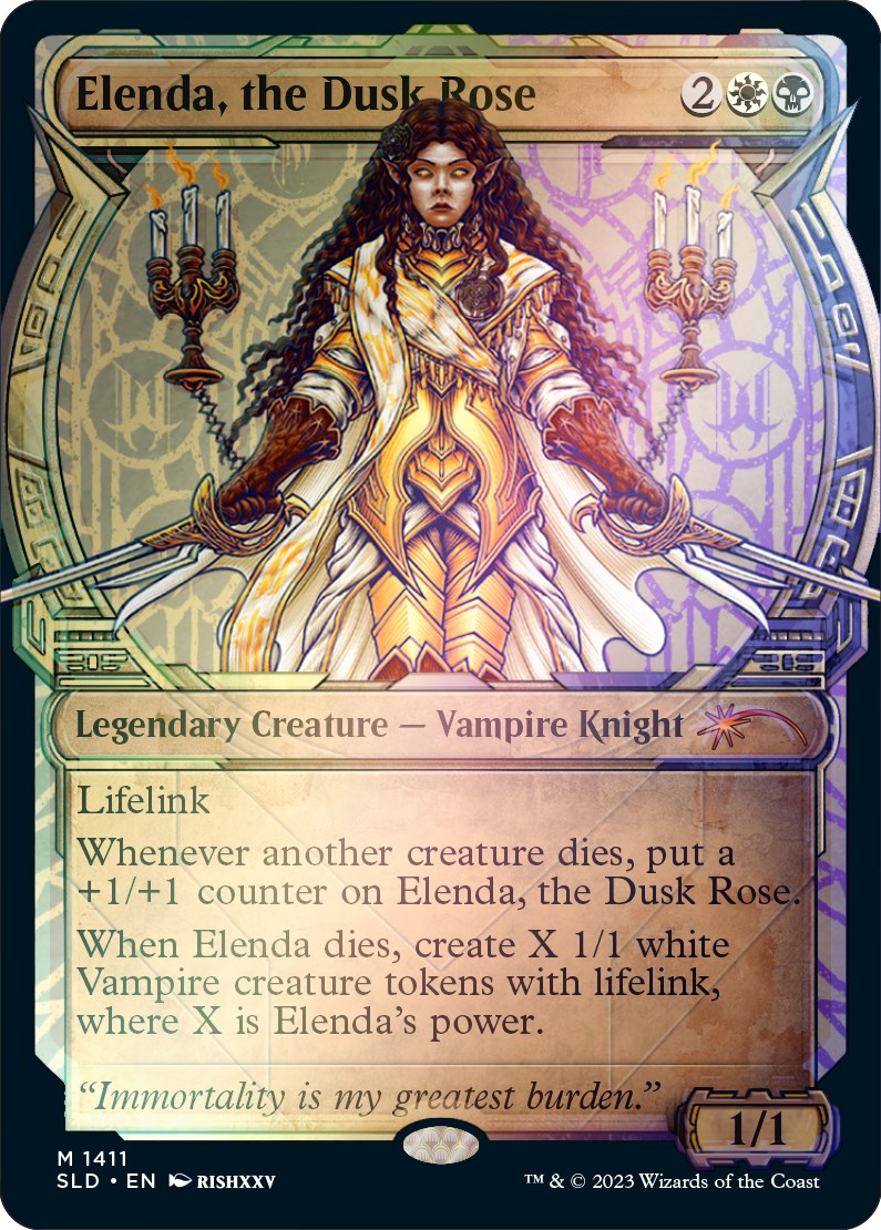Elenda, the Dusk Rose (Rainbow Foil) [Secret Lair Drop Series] MTG Single Magic: The Gathering | Red Claw Gaming