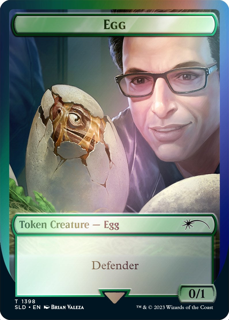 Egg Token (Rainbow Foil) [Secret Lair Drop Series] MTG Single Magic: The Gathering | Red Claw Gaming