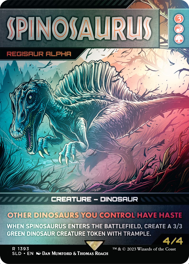 Spinosaurus - Regisaur Alpha (Rainbow Foil) [Secret Lair Drop Series] MTG Single Magic: The Gathering | Red Claw Gaming