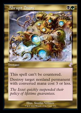 Abrupt Decay (Timeshifted) [Time Spiral Remastered] MTG Single Magic: The Gathering | Red Claw Gaming