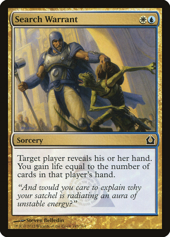 Search Warrant [Return to Ravnica] MTG Single Magic: The Gathering | Red Claw Gaming