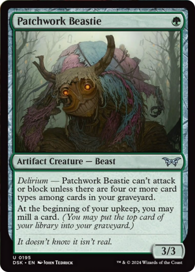 Patchwork Beastie [Duskmourn: House of Horror] MTG Single Magic: The Gathering | Red Claw Gaming
