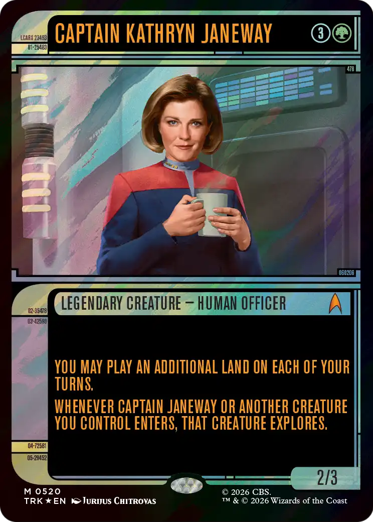 Captain Kathryn Janeway (Showcase) (Surge Foil) [Star Trek] | Red Claw Gaming