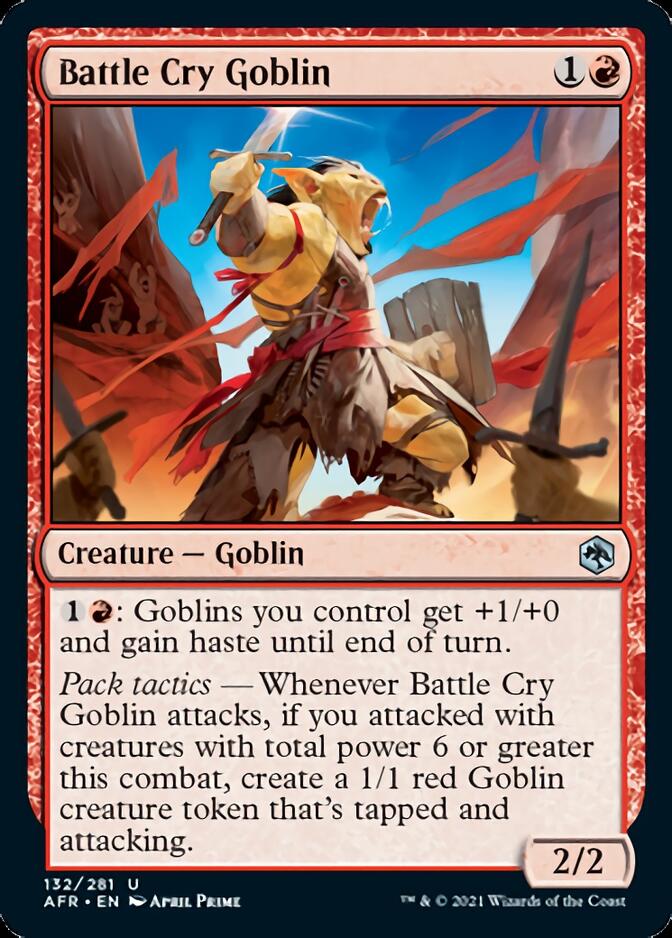 Battle Cry Goblin [Dungeons & Dragons: Adventures in the Forgotten Realms] MTG Single Magic: The Gathering | Red Claw Gaming