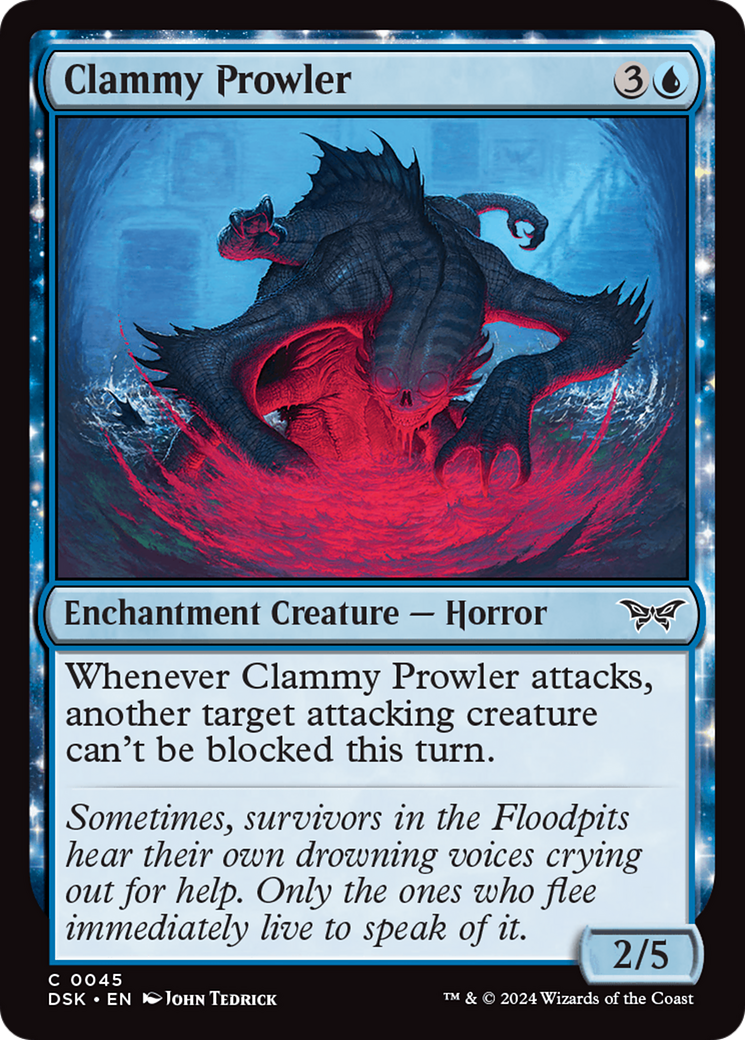 Clammy Prowler [Duskmourn: House of Horror] MTG Single Magic: The Gathering | Red Claw Gaming