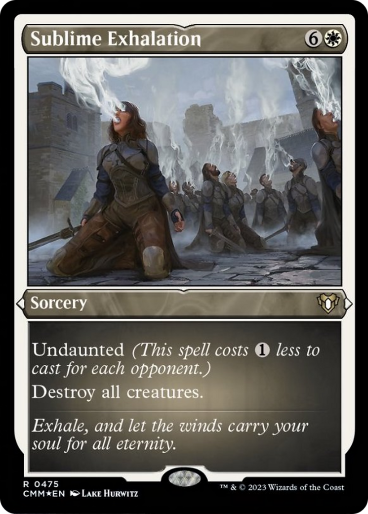 Sublime Exhalation (Foil Etched) [Commander Masters] MTG Single Magic: The Gathering | Red Claw Gaming